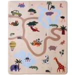 Hakuna Matte Sametová podložka na hraní pro dítě 160 x 120 cm, Safari – Hledejceny.cz