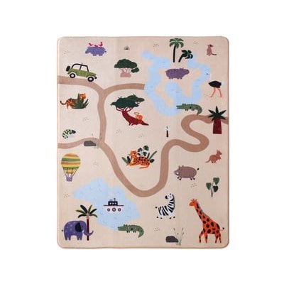 Hakuna Matte Sametová podložka na hraní pro dítě 160 x 120 cm, Safari – Hledejceny.cz