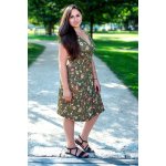 Jsem máma Elegantní kojicí šaty khaki – Zboží Mobilmania