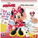 Jiri Models Maluj stříhej nalepuj MINNIE omalovánka a vystřihovánka