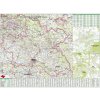 Nástěnná mapa Královéhradecký kraj PF100 130 x 95 cm - lamino + lišty