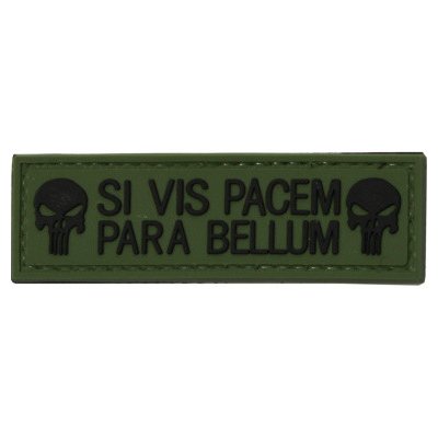 ARMED PATCHES PVC nášivka SI VIS PACEM PARA BELLUM, punisher – Zboží Dáma
