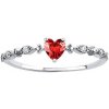 Prsteny SILVEGO Stříbrný prsten Gertie ve tvaru srdce s Brilliance Zirconia DCC08022RR