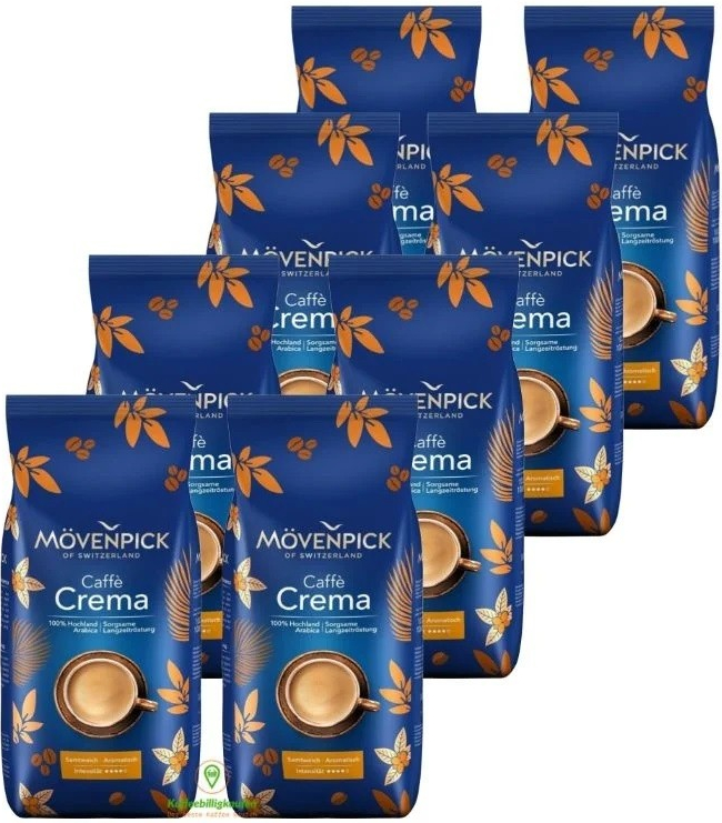 Mövenpick Caffe Crema 8 x 1 kg od 2 100 Kč - Heureka.cz