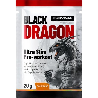 Survival Black Dragon Ultra Stim Pre-workout 20 g – Zboží Dáma