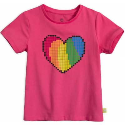 Dívčí tričko LEMON BERET SRDCE růžové – Zboží Dáma