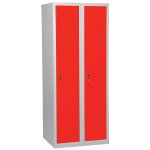 JP 150 skříň šatní 1500x600x500 mm šedočervená – HobbyKompas.cz