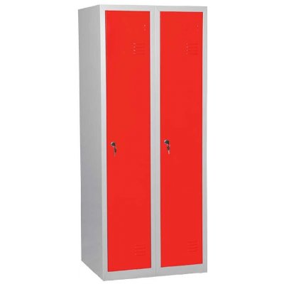 JP 150 skříň šatní 1500x600x500 mm šedočervená – HobbyKompas.cz