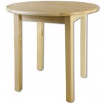 Nábytek z lesa - Kulatý jídelní stůl z masivu borovice ST105 - průměr 50, 60, 80, 90, 100, 110, 120 cm