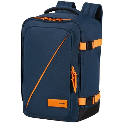 American Tourister TAKE2CABIN Batoh modrý Dark Navy/Radiant Orange 24L – Zboží Dáma