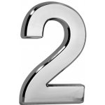 STREND PRO Číslo MagicHome ´2´, domovní, s lepící páskou, stříbrné, 70x100 mm, ABS – HobbyKompas.cz