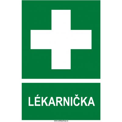 LÉKÁRNIČKA symbol+text samolepící vinylová fólie 200x150 mm – Hledejceny.cz