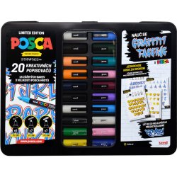 Uni Posca PC-1M/PC-3M/PC-5M mix 20 ks