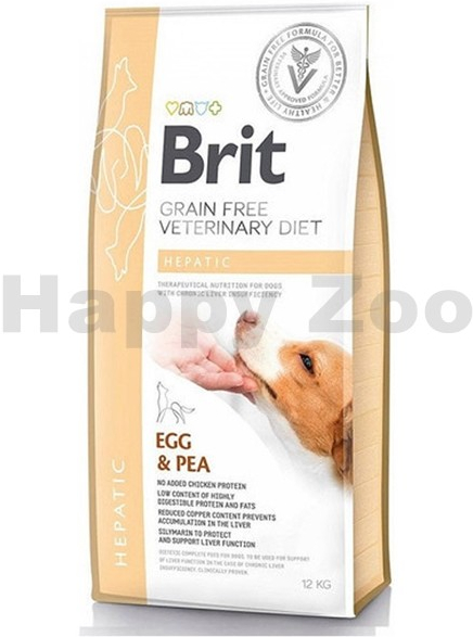 Brit Veterinary Diet Dog Grain Free Hepatic 12 kg