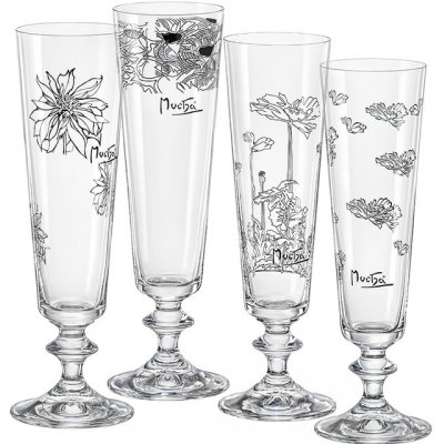 Crystalex Sklenice na šampaňské Mucha 4 x 205 ml – Hledejceny.cz