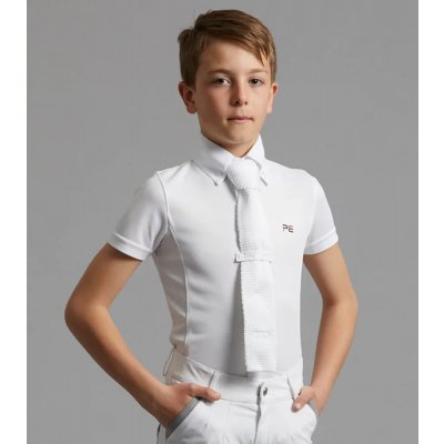 Premier Equine Chlapecká závodní košile Mini Antonio Bílá – Zboží Mobilmania