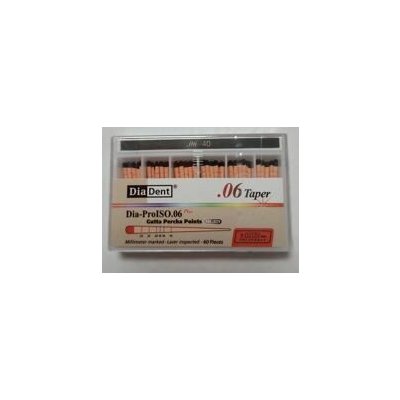 DiaDent Čepy gutaperčové kónické .06 Plus ML159-608 - Vel./šíře: 40 – Hledejceny.cz