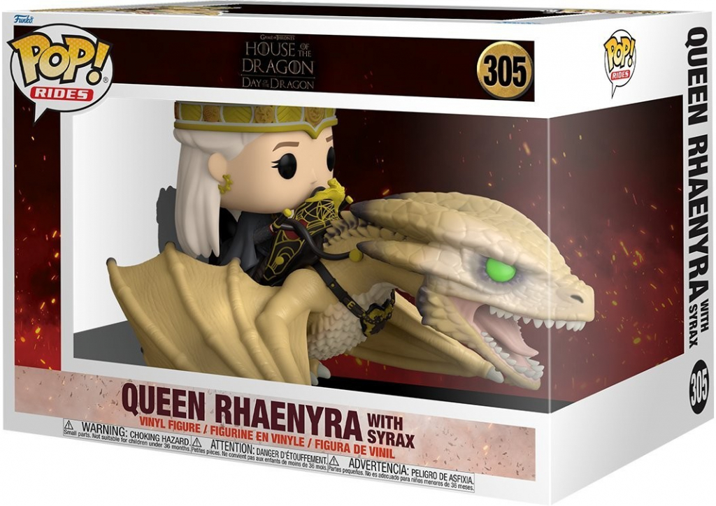 Funko Pop! 305 Game of Thrones House of the Dragon Queen Rhaenyra with Syrax