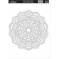 Cadence Transferový obrázek na textil Cadence 25x35 cm Mandala 1