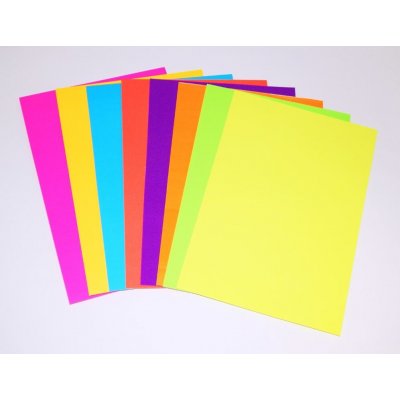 Složka barevných papírů A4,8 listů 250g