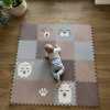 Pěnové puzzle Vylen Minideckfloor puzzle podlaha 16 dílů beránek, lama, tuleň, méďa, tlapka