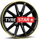 Borbet LX 8x18 5x112 ET48 matt black rim yellow | Zboží Auto