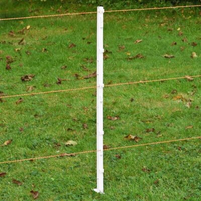 Sloupek plastový pro elektrický ohradník délka 105 cm 8 oček bílý – Hledejceny.cz