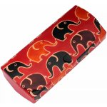 kožené pouzdro na brýle Sloni červené – Zboží Dáma