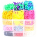 Alltoys Sada gumiček 3 000 ks na výrobu náramků Loom Band box velk – Zboží Dáma