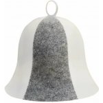 Velforia Čepice šedobílý zvonek plstěná – Zboží Dáma