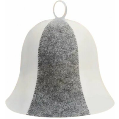 Velforia Čepice šedobílý zvonek plstěná – Zboží Dáma