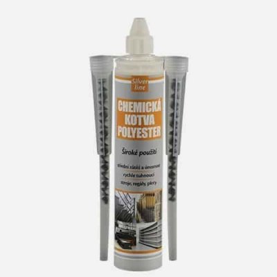 Den Braven Chemická kotva POLYESTER Silver line, kartuše 300 ml, šedá – Sleviste.cz