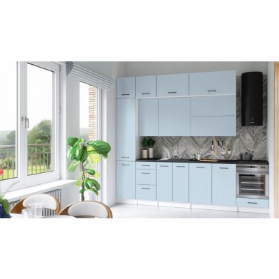 FRONTI Kuchyňská linka DAFNI 280cm Denim – Zboží Dáma