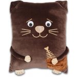 Sleep-well Polštář z mikrospandexu Kocourek 24 x 30 cm – Zboží Dáma