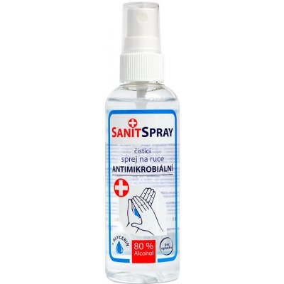 Alpa SanitSpray Antimikrobiální bezoplachový čistící sprej na ruce 100 ml