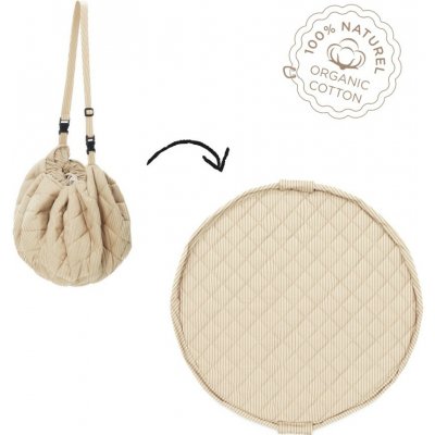 Play And GO Noomad Podložka na hraní Organic Hnědé pruhy – Sleviste.cz