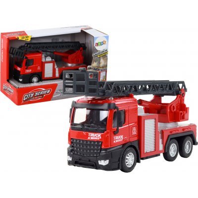 LEANToys Hasičské auto s výsuvným žebříkem červené – Zboží Dáma