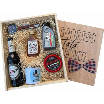 Dárková dřevěná bedna Pro tatínka velká – Sleviste.cz