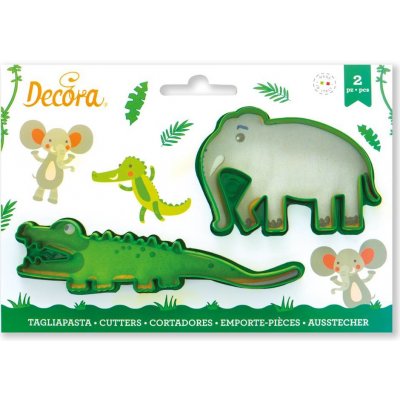 Vykrajovátka slon a krokodýl 14x6cm - Decora – Hledejceny.cz