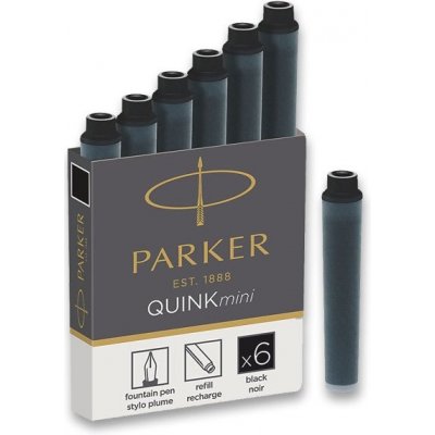 Parker 1502/0150407 inkoustové mini bombičky černé 6 ks – Hledejceny.cz