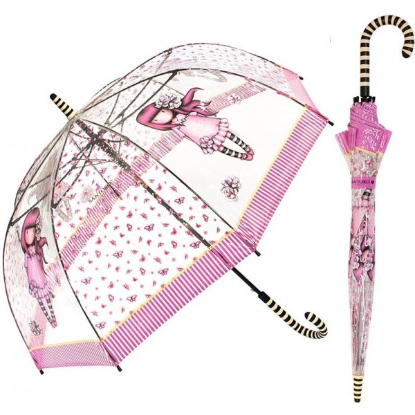 Santoro London Gorjuss Cherry Blossom deštník průhledný růžový od 810 Kč -  Heureka.cz