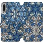 Pouzdro Mobiwear parádní flip Samsung Galaxy A7 2018 - V108P Modré mandala květy – Zbozi.Blesk.cz