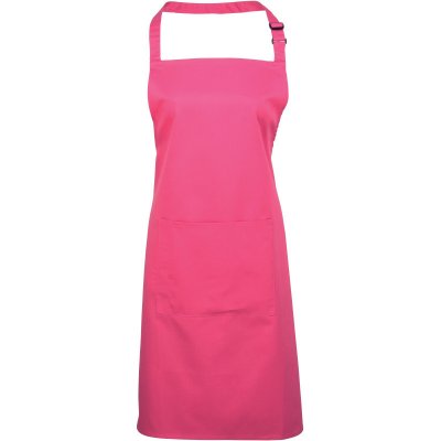 Premier Zástěra Colours PR 154 s laclem a kapsou na břiše COT390154c1899-hot pink Růžová – Hledejceny.cz