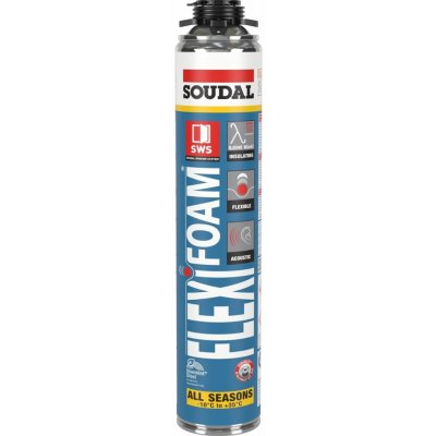SOUDAL Montážní pěna Flexibilní Akustická pistolová FLEXIFOAM 750 ml – Hledejceny.cz