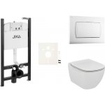 Závěsný WC set Jika do lehkých stěn / předstěnová montáž + WC Ideal Standard Tesi SIKOJSTES1 – Zboží Mobilmania