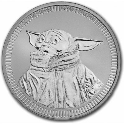 9Fine Mint Stříbrná mince Star Wars Grogu Baby Yoda BU 2023 Niue $ 2 1 oz – Zboží Mobilmania