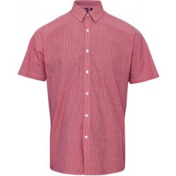 Premier Workwear pánská bavlněná košile s krátkým rukávem PR221 red