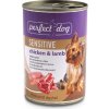 Konzerva pro psy Perfect Dog Sensitive Adult Chicken & Lamb 400 g