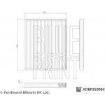 BLUE PRINT Filtr, vzduch v interiéru ADBP250094 – Hledejceny.cz