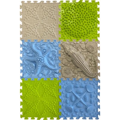 OrtoNature Masážní ortopedické podložky set 6 ks Divoký ostrov – Sleviste.cz